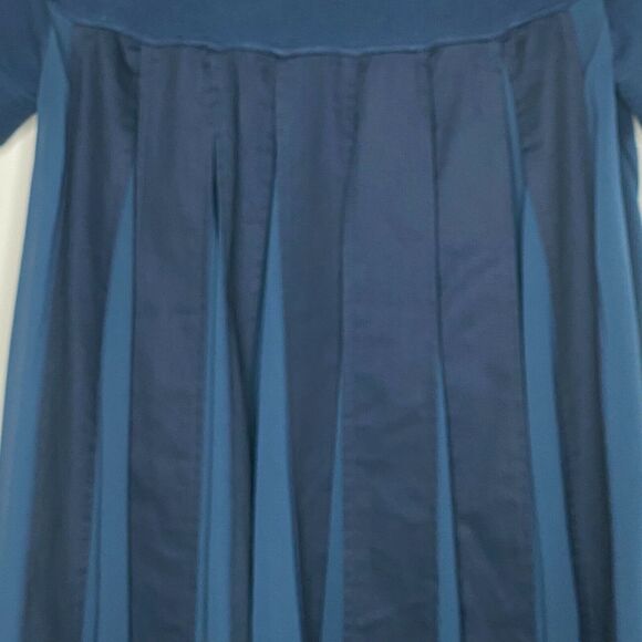 Anthropologie Moth Backstory‎ Dark Teal Pullover Sweater Pleated Back Size S - Picture 6 of 12